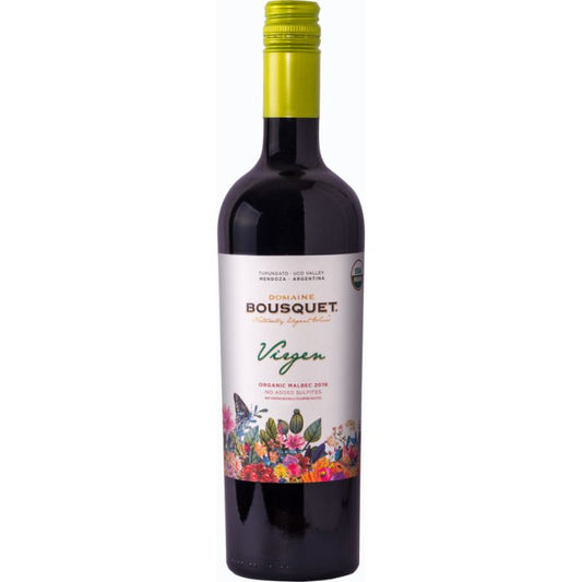 Domaine Bousquet Virgen Organic Malbec 750ML, USDA Organic Malbec With No Sulfites Added