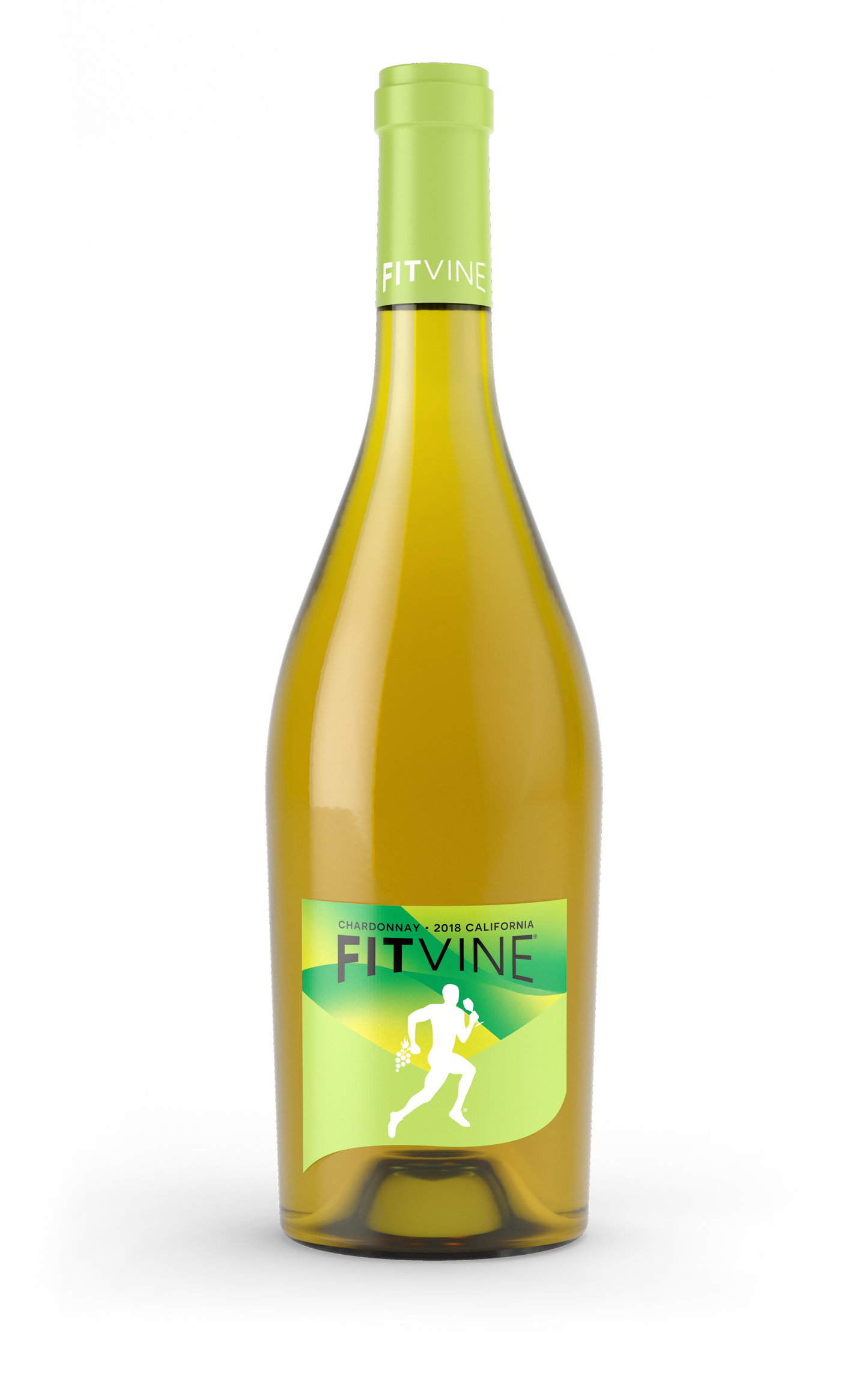 FitVine Chardonnay 750ML, Zero Sugar Lower Sulfite California Chardonnay