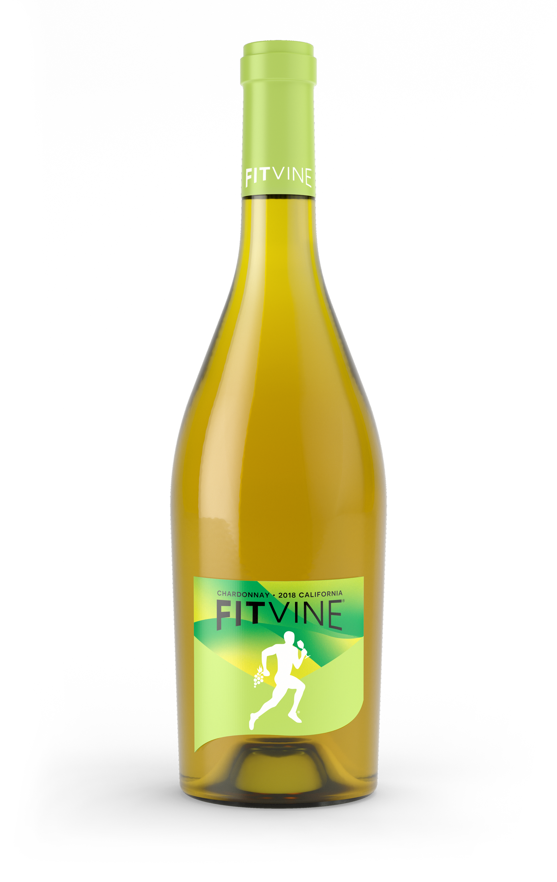 FitVine Chardonnay 750ML, Zero Sugar Lower Sulfite California Chardonnay