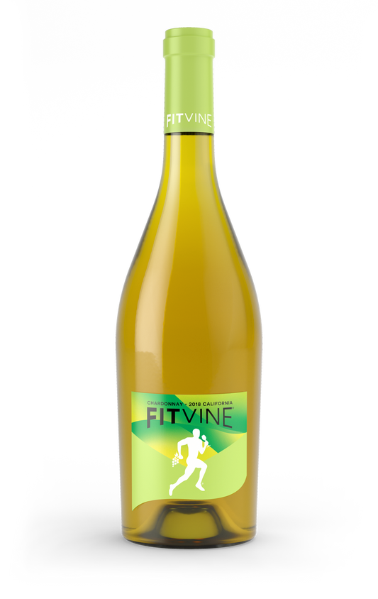 FitVine Chardonnay 750ML, Zero Sugar Lower Sulfite California Chardonnay