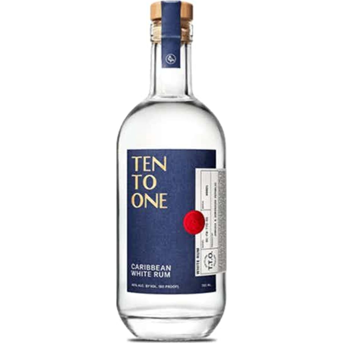 Ten To One Caribbean White Rum 750ML bottle