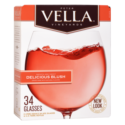 Peter Vella Delicious Blush 5L, The Light and Fruity Rosé-Style Wine That Pleases Every Palate