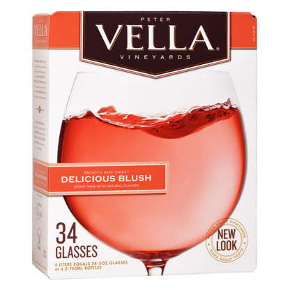 Peter Vella Delicious Blush 5L, The Light and Fruity Rosé-Style Wine That Pleases Every Palate