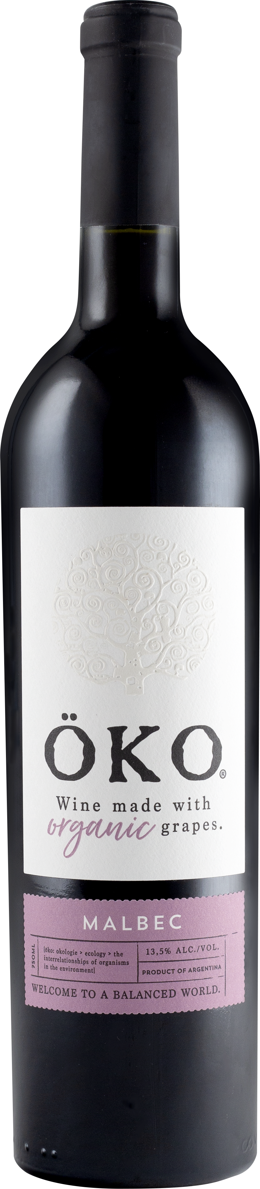OKO Organic Malbec 750ML, Plush Certified Organic Malbec From High Altitude Mendoza