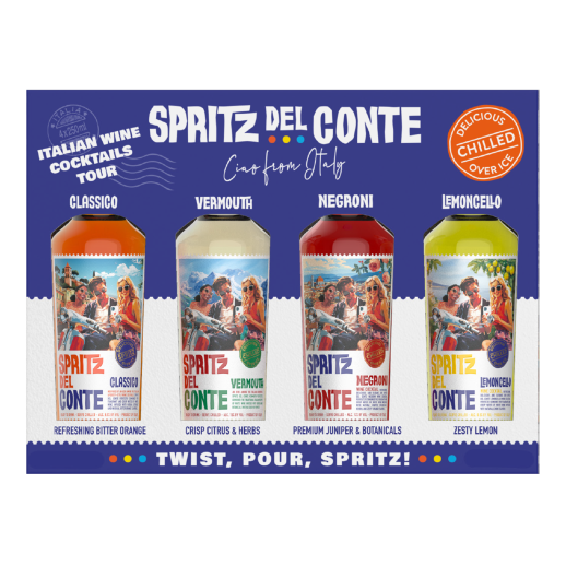 Spritz Del Conte Ready-to-Serve Spritz Variety Gift Pack 4 x 250ML