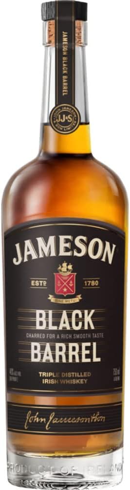 JAMESON BLENDED IRISH WHISKEY BLACK BARREL 80 W/2 GLASSES 750ML