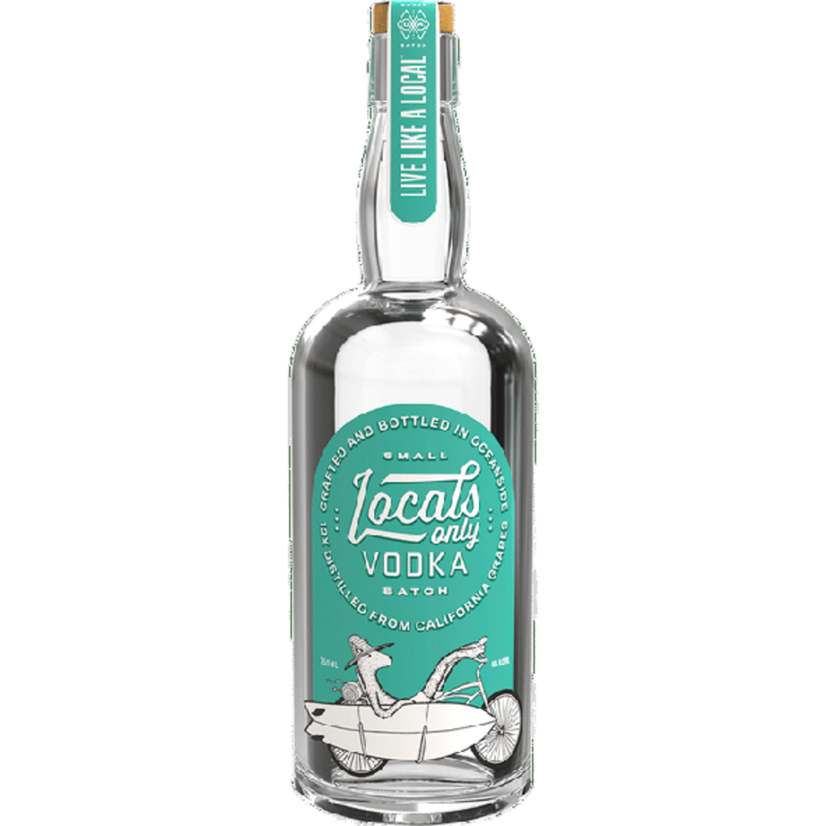 Locals Only Straight Vodka 750ML bottle
