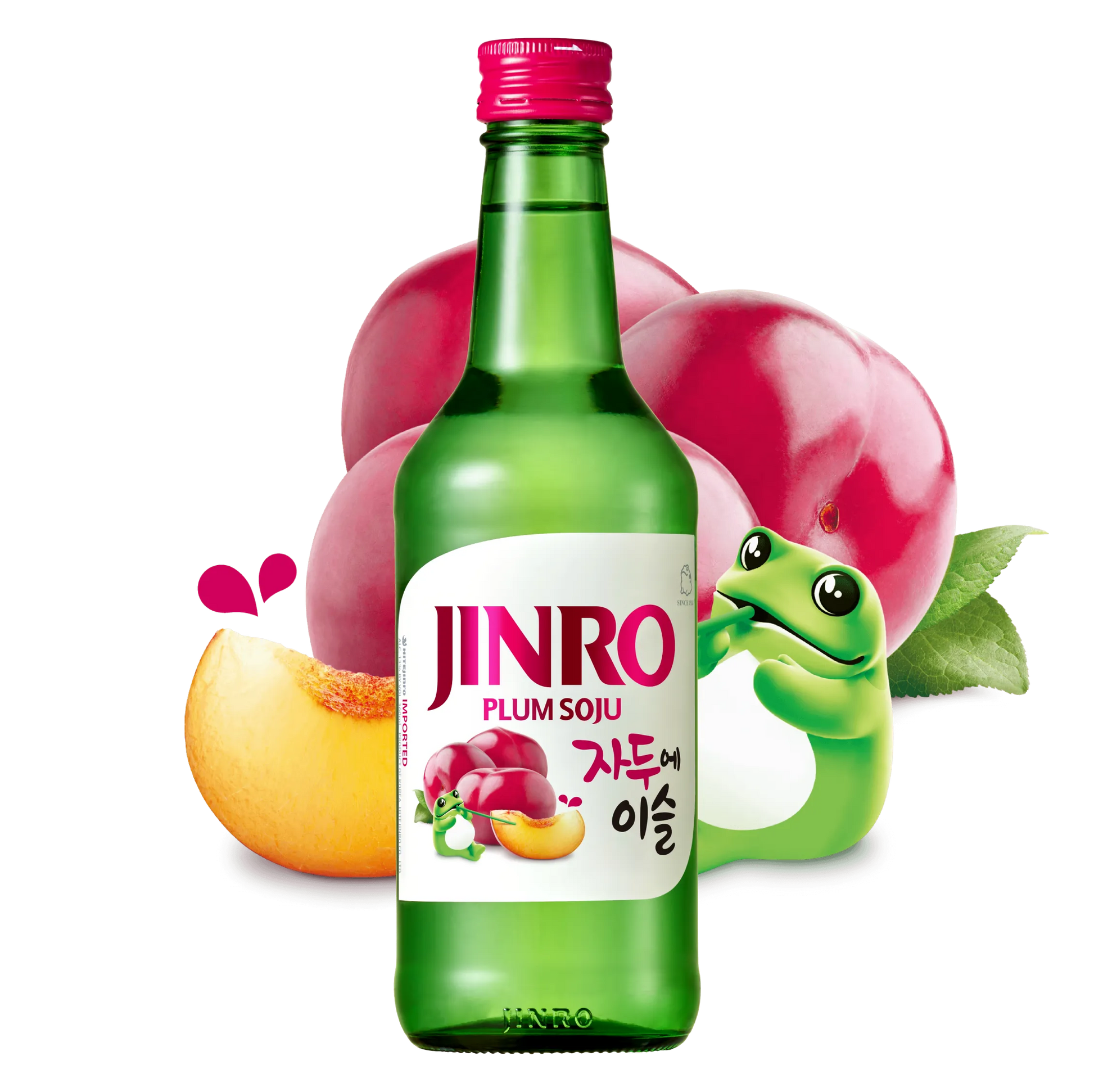 Jinro Plum Soju 375ML bottle