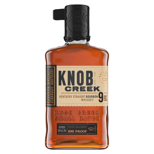 KNOB CREEK STRAIGHT BOURBON SMALL BATCH 9 YR 100 750ML