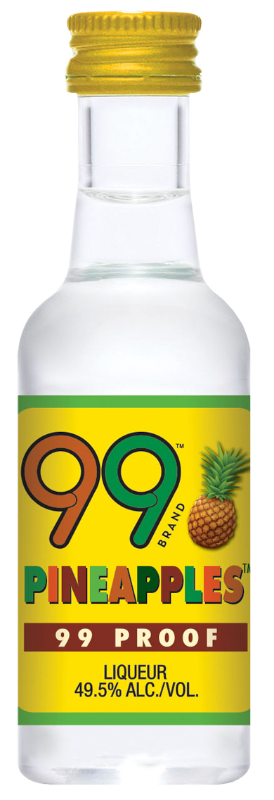 99 Brand Pineapple Schnapps 99 Proof 750ML bottle