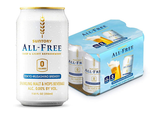 Suntory All-Free Non-Alcoholic Beer (4x6 Packs)