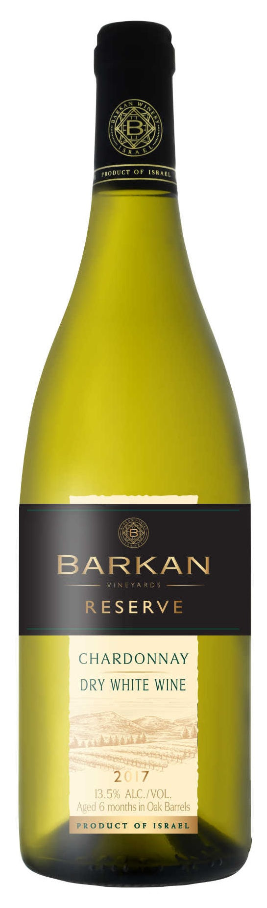 BARKAN CHARDONNAY RESERVE 6 MONTHS BARREL FERMENTED JUDEAN HILLS 750ML