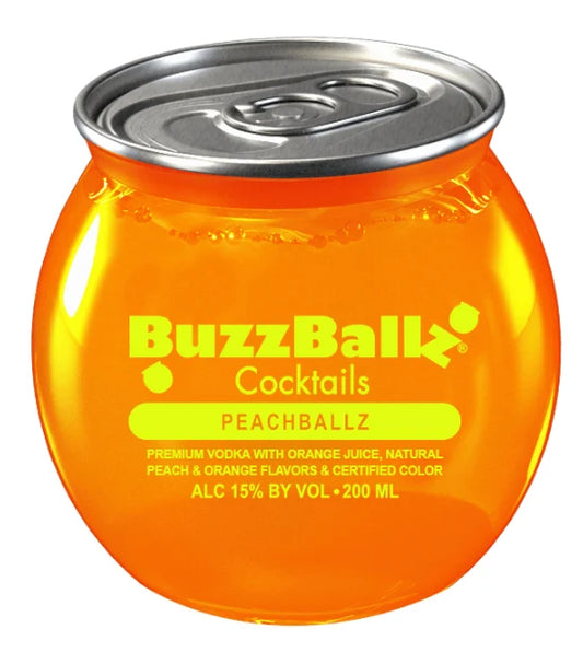 BuzzBallz Peachballz Cocktail 4 Pack 200ML