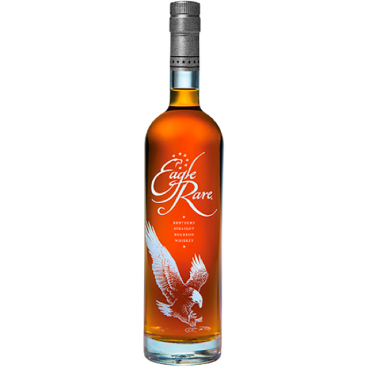 Eagle Rare 10 Year Kentucky Straight Bourbon Whiskey 750ml bottle with the embossed flying eagle design