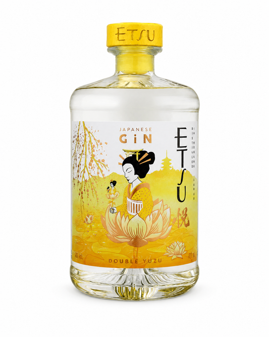 Etsu Double Yuzu Japanese Gin Gift Pack with Glass 700ML