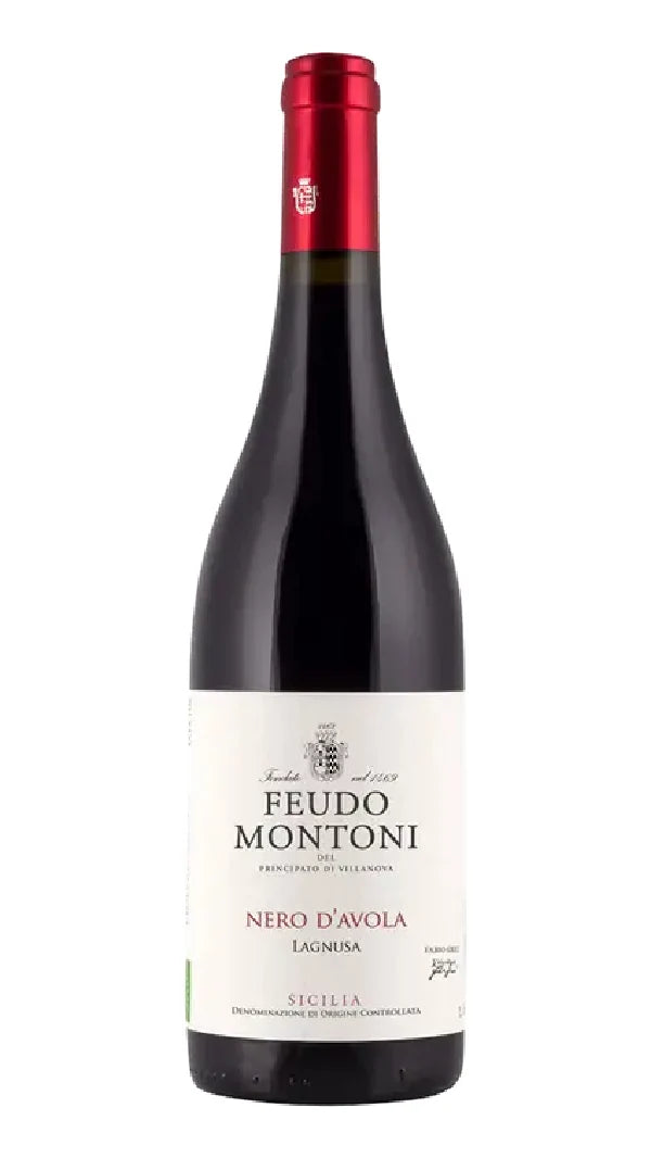 Feudo Montoni Lagnusa Nero d'Avola 750ML, Organic Sicilian Nero d'Avola From A Legendary Hilltop Estate