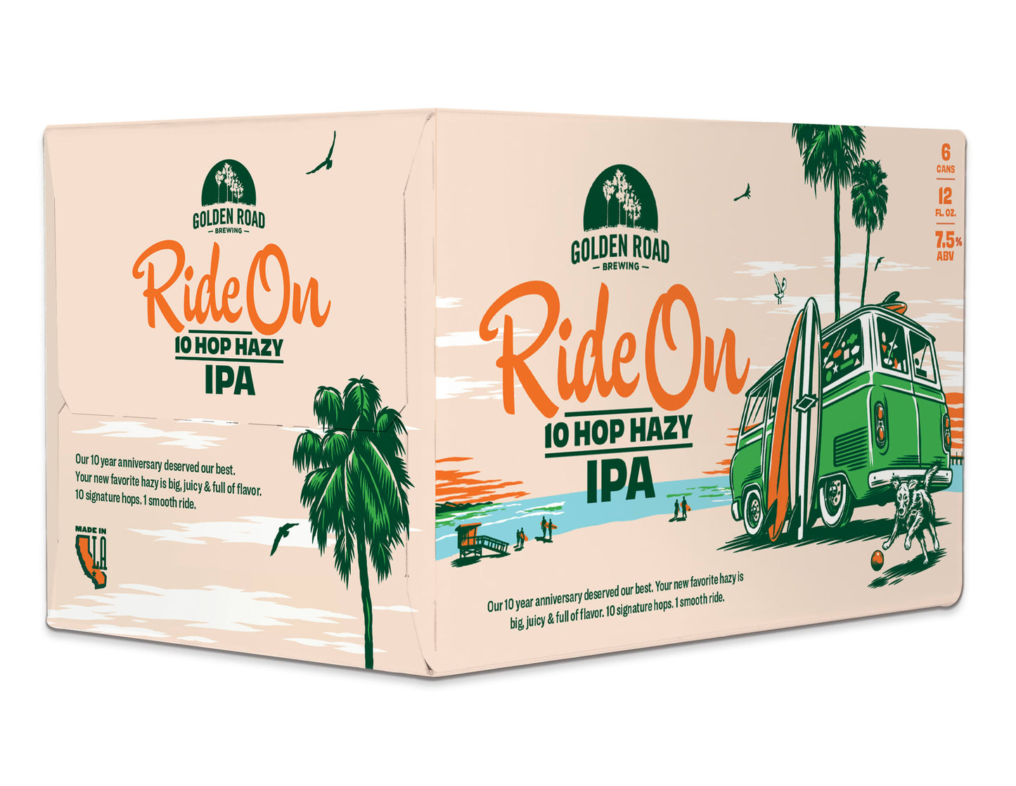 Golden Road Ride On 10 Hop Hazy 4x 6 Pack (12 oz Cans)