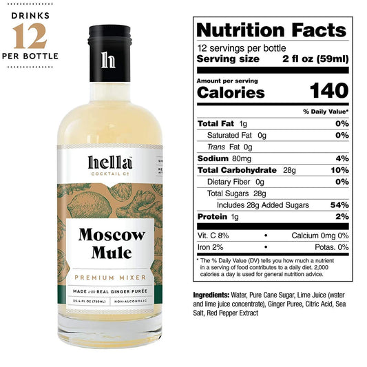 Hella Cocktail Co. Moscow Mule Mix 750ML