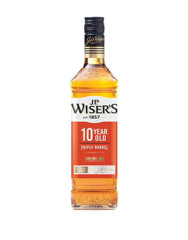 J.P. WISER'S CANADIAN WHISKY BLENDED 10 YR 80 750ML