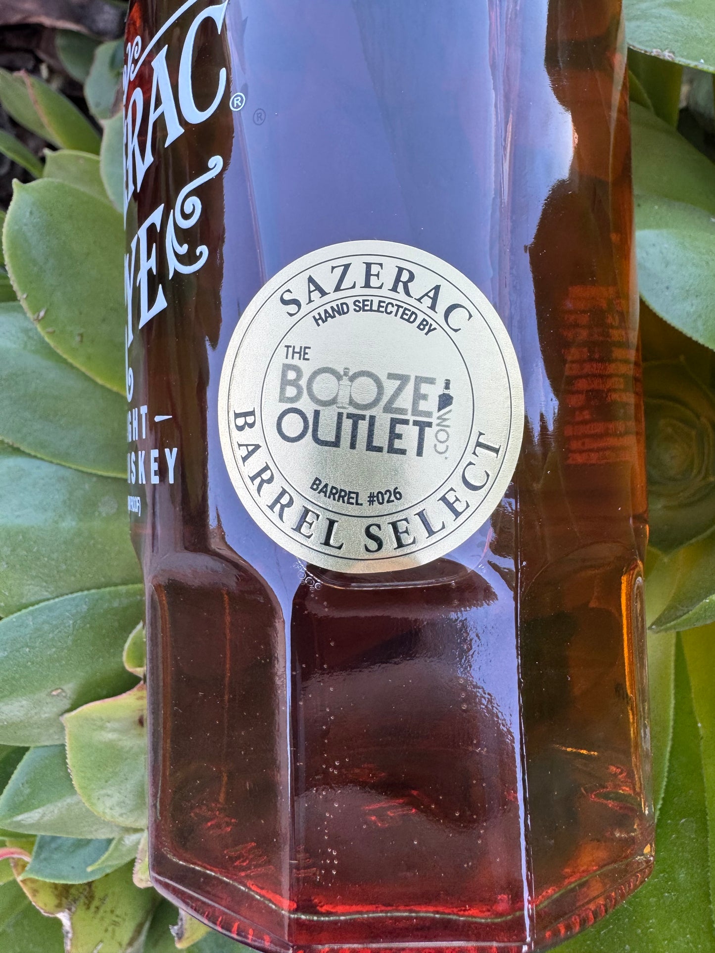 Sazerac 6 Yr Old Rye Whiskey Single Barrel Select