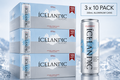 Icelandic Glacial Still Water 30 Pack (11.1oz Aluminum Cans), The World's Purest Water Now in a Can