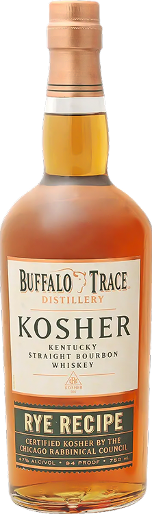 Buffalo Trace Kosher Rye Recipe Kentucky Straight Bourbon Whiskey 750mL bottle