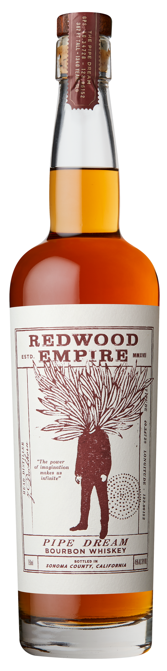 Redwood Empire Pipe Dream Bourbon Whiskey 750mL