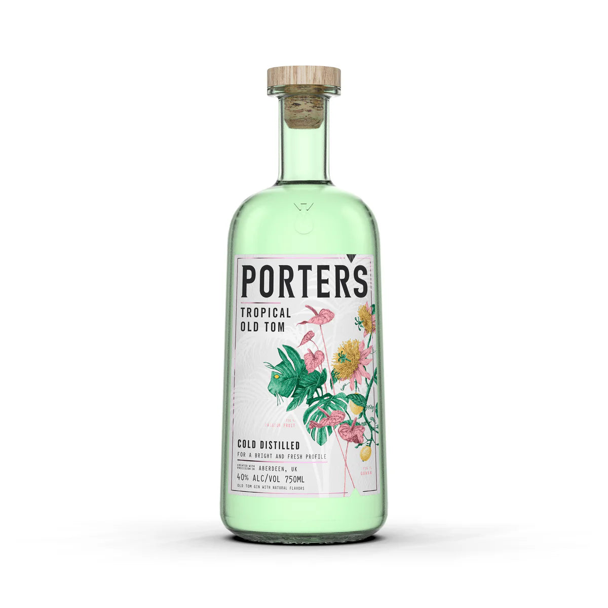 PORTERS OLD TOM GIN TROPICAL OLD TOM COLD DISTILLED 80 750ML