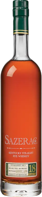 Sazerac 18 Year Old Kentucky Straight Rye Whiskey, Fall 2025 Bottling From The Buffalo Trace Antique Collection