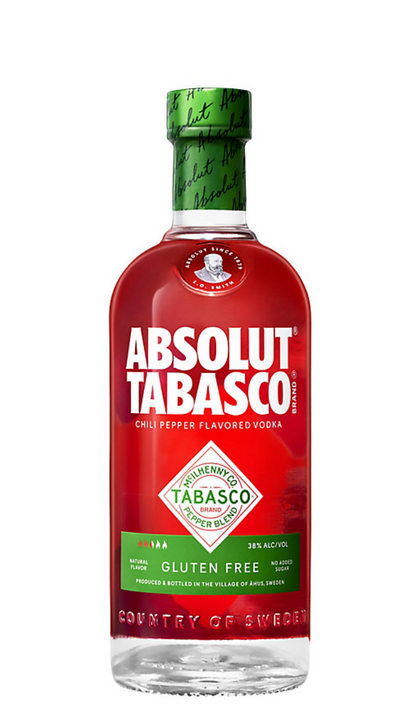 Absolut Chili Pepper Flavored Vodka Tabasco