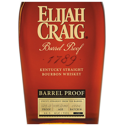 Elijah Craig Straight Bourbon Barrel Proof 12 Year 750mL