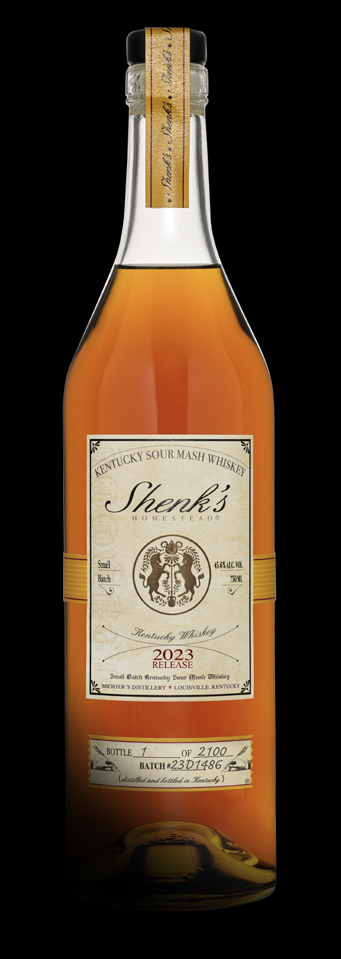 Michter's Shenk's Homestead 2023 Release Kentucky Sour Mash Whiskey 750mL, Chinquapin and French Oak at 91.2 Proof
