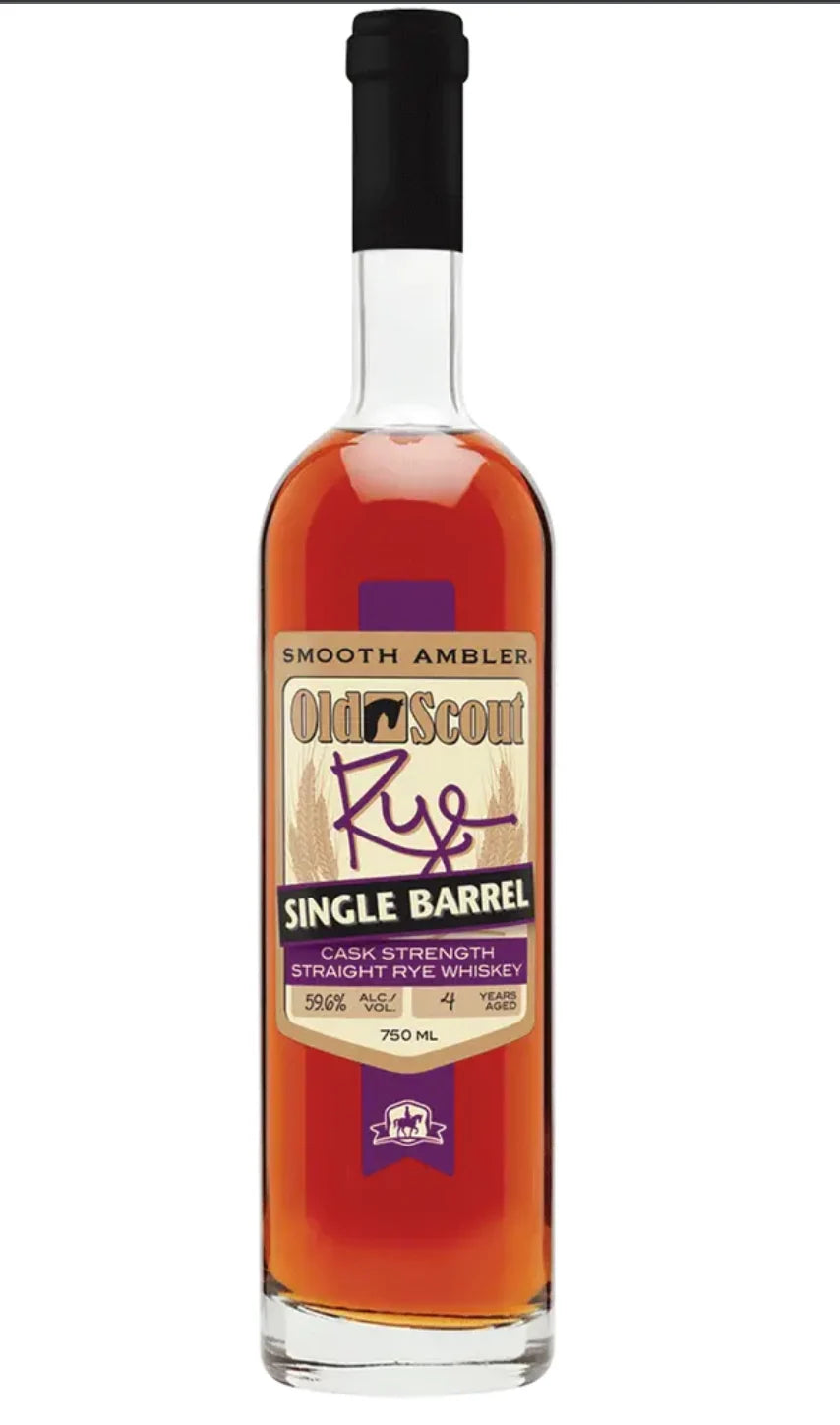 Smooth Ambler Old Scout Rye Single Barrel Cask Strength 4 Year 750ML, West Virginia Rye at Full Barrel Proof