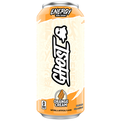 Ghost Zero Sugar Energy Drink, Orange Cream, 16 fl oz can