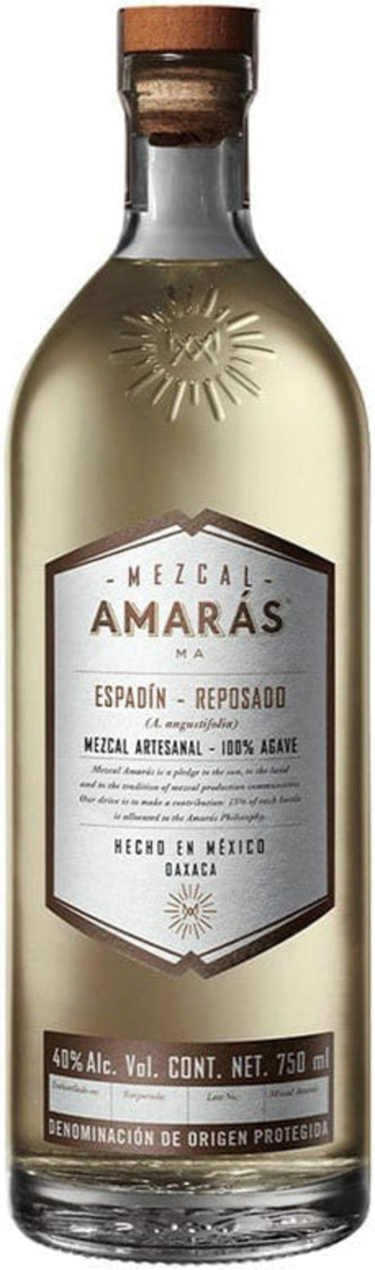 Amaras Mezcal Reposado Espadin 80 750ML