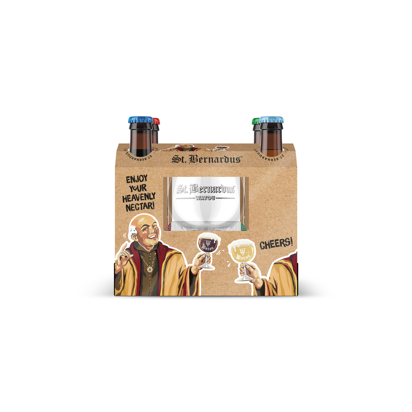 Saint Bernardus Gift Pack 4B/1 Glass 330ML
