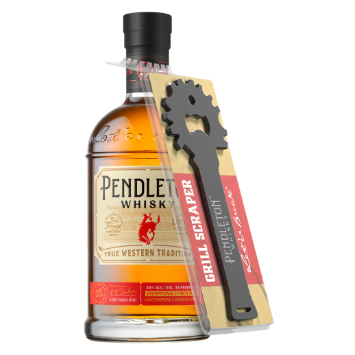 Pendleton Canadian Whisky Grilling Gift Set 750ML