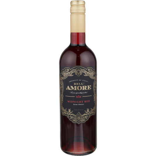 Bell'Amore Midnight Red Semi-Sweet Italy 750ML