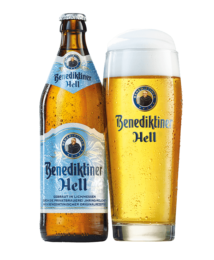 Benediktiner Weissbier Hell Helles Lagerbier 16.9 oz Can (24 Pack)