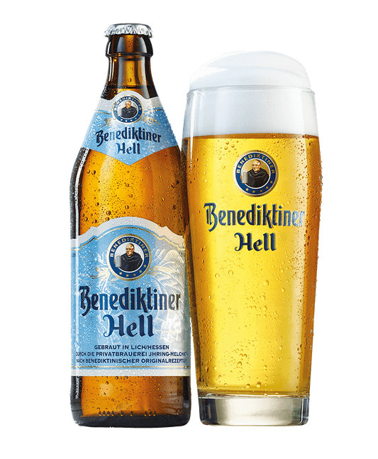 Benediktiner Weissbier Hell Helles Lagerbier 16.9 oz Can (24 Pack)