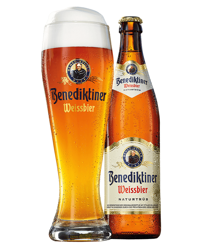 Benediktiner Weissbier Wheat Beer 16.9 oz Can (24 Pack)