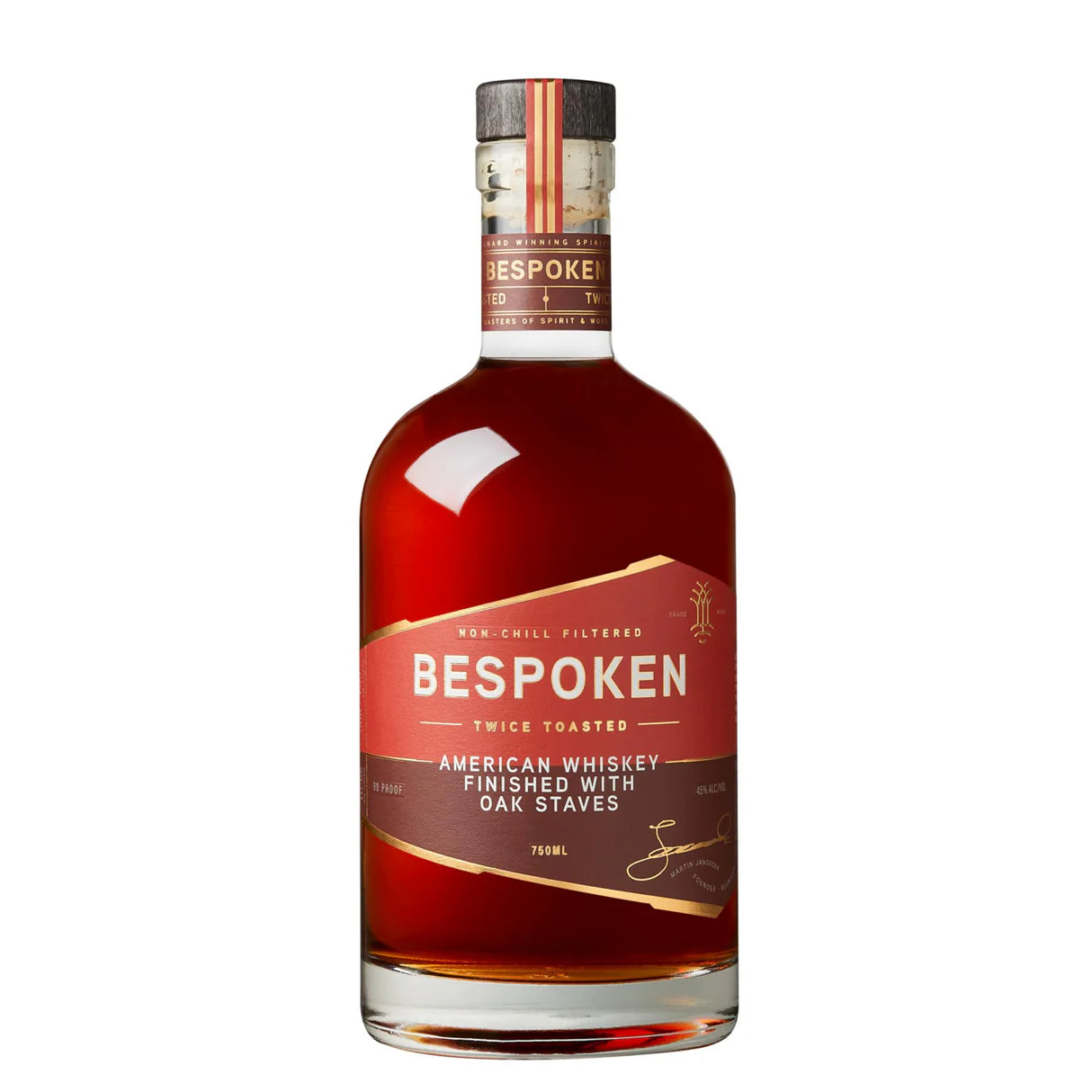 BESPOKEN SPIRITS BLENDED AMERICAN WHISKEY TWICE TOASTED 90 750ML