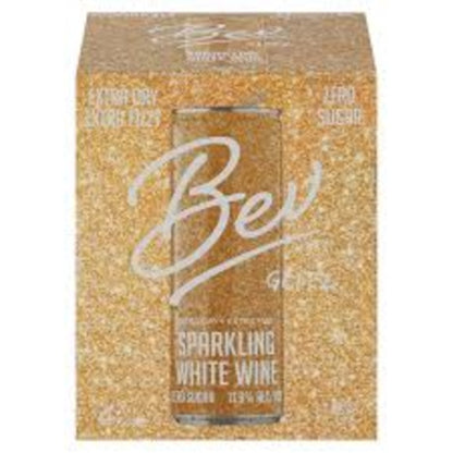 BEV GLITZ SPARKLING WHITE WINE 250ML CAN (24 Cans)