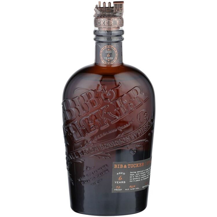 BIB & TUCKER BOURBON SMALL BATCH 6 YR 92 W/ TRAIN STOPPER 750ML