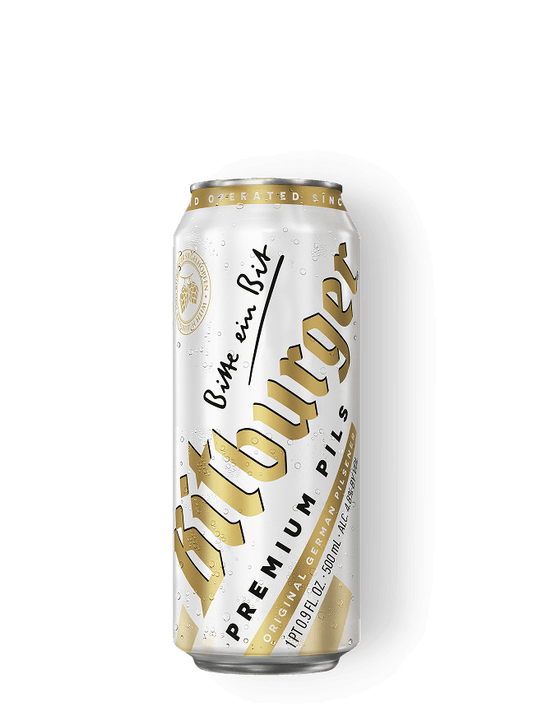 Bitburger Premium Pils 19.2oz Cans (24 Pack)