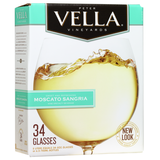 Peter Vella Moscato Sangria 5L, The Party-Ready Box Wine That Keeps Pouring All Night
