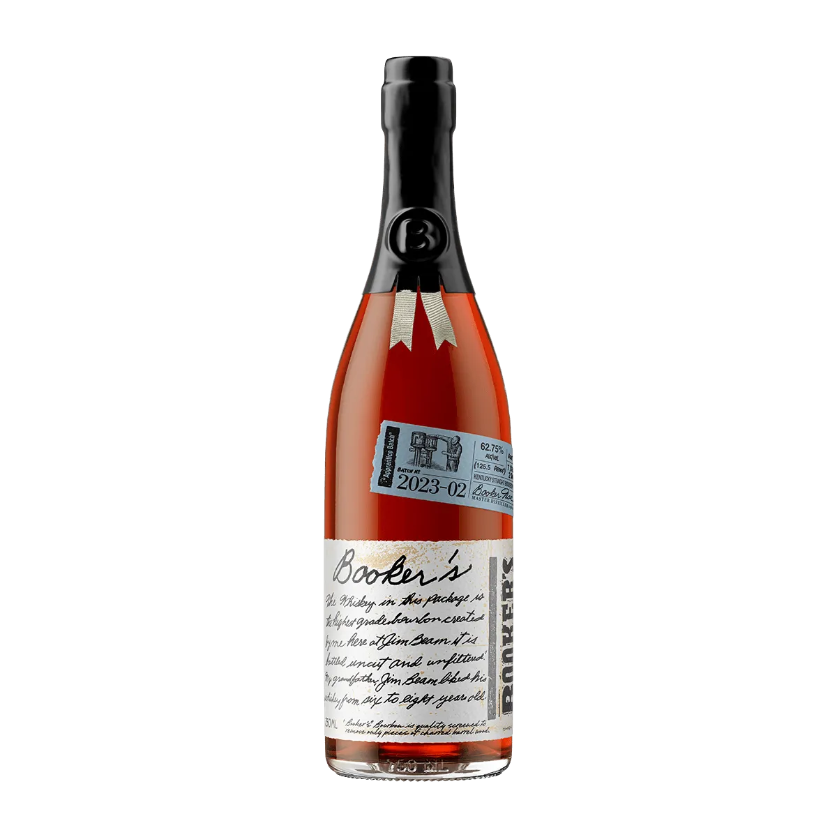 Booker's Bourbon Batch 2023-02 Apprentice Batch 750mL, Uncut and Unfiltered at 125.5 Proof