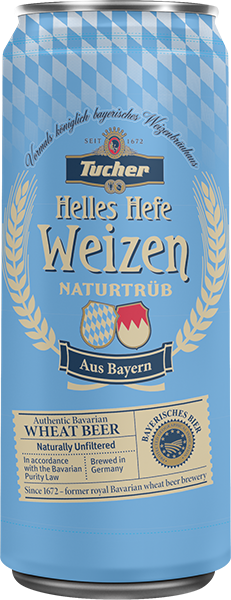 Tucher Helles Hefe Weizen 500ml can