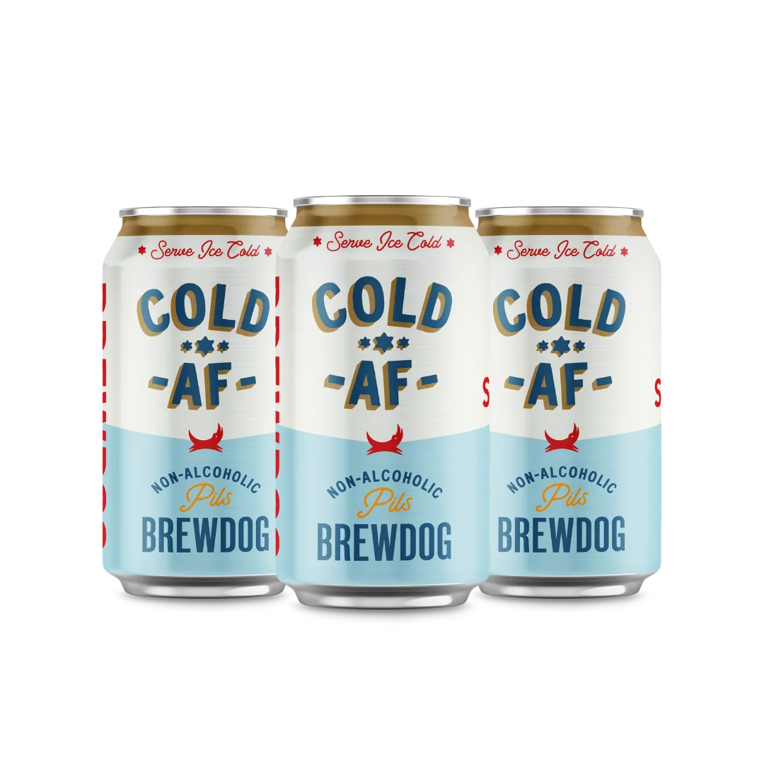 BrewDog Cold AF Non-Alcoholic Pils 12 oz Can (24 Pack)