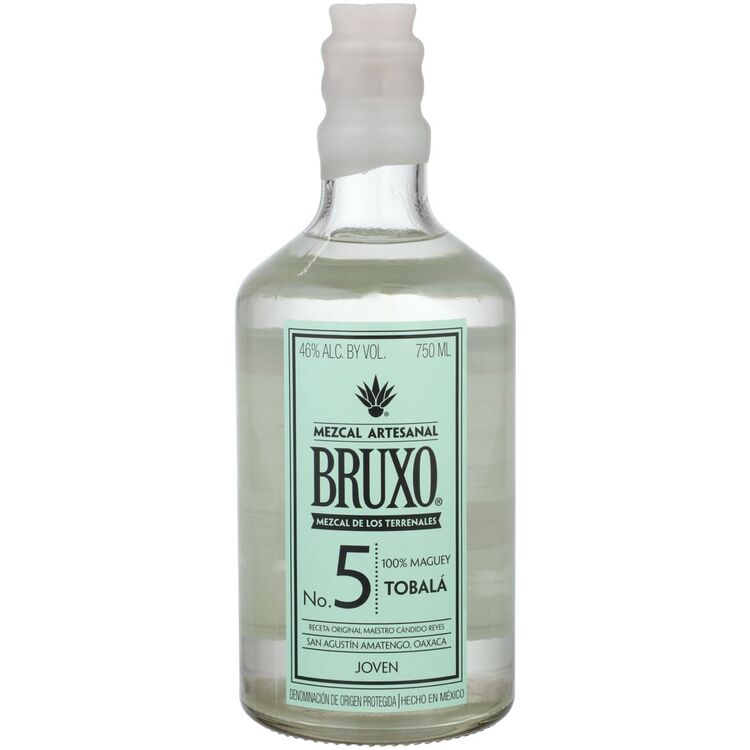 Bruxo Mezcal Artesanal Joven No. 5 Tobala 92 750ML